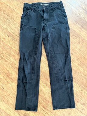 Carhartt Double Knee Black Duck Canvas Pants, Sz 32x34